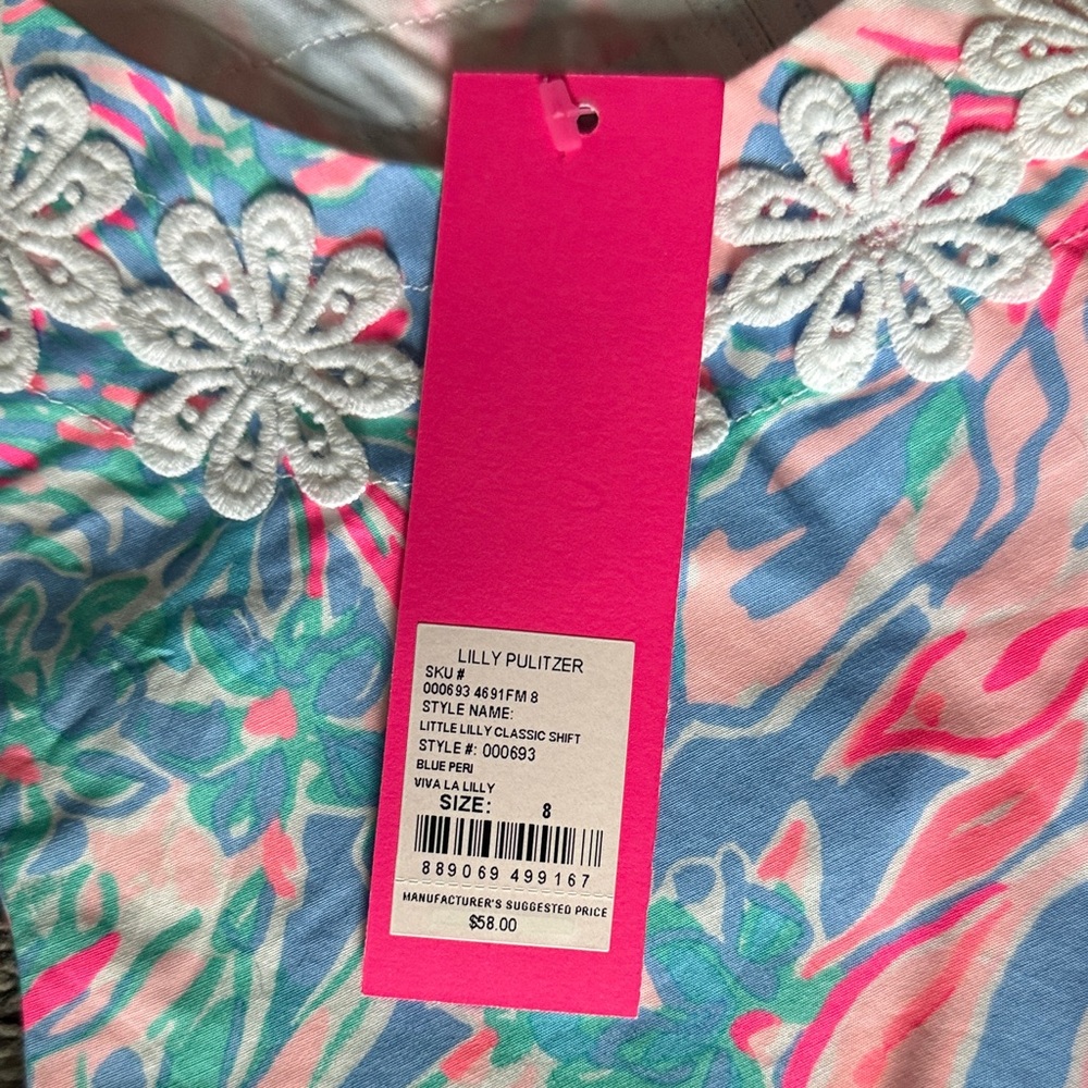 Lilly Pulitzer Pink and Blue Kids Dress - Picture 4 of 4